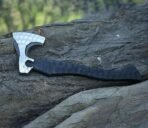 Viking Bearded Axe — Hand-Forged High-Carbon Steel, 19" Overall, Wood Handle, Leather Blade Cover (RK-405) - Image 6