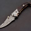 RK-444 Liner Lock Damascus Pocket knife Damascus Bolster G10 Hand Forged knife Every Day Carry Knife Damascus Knives USA Made Gift For Him Gift For Her - Image 10