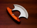 High-Carbon Chef Knife — Hand-Forged, Stag Horn Handle, Leather Sheath - Image 7
