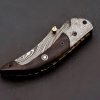 RK-444 Liner Lock Damascus Pocket knife Damascus Bolster G10 Hand Forged knife Every Day Carry Knife Damascus Knives USA Made Gift For Him Gift For Her - Image 7