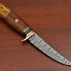 RK-454 Handmade Damascus Skinner Camping Knife Forged Damascus Knives Wood Handle Beautiful Art Best Gift For Him and Her USA made Knives - Image 6