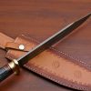RK-455 Handmade Damascus Hunting Bowie Camping Knife Forged Damascus Knives Wood Handle Beautiful Art Best Gift For Him and Her USA made Knives - Image 6