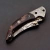 RK-444 Liner Lock Damascus Pocket knife Damascus Bolster G10 Hand Forged knife Every Day Carry Knife Damascus Knives USA Made Gift For Him Gift For Her - Image 8