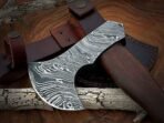 Tomahawk Axe — Hand-Forged Damascus, 20" Overall, Rosewood Handle - Image 2