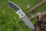 Damascus Folding Pocket Knife — Hand-Forged, 9" Overall, Camel Bone Handle, Leather Sheath | Engraving Available - Image 9