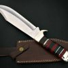 RK-448 Hand Forged Carbon Steel Hunting Bowie Knife, Fixed Blade Knife, Damascus knives, Damascus Hand Made Knives Gifts For Men USA - Image 3