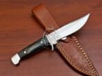 D2 Steel Skinner Knife — Hand-Forged, Pakka Wood Handle, Leather Sheath - Image 2
