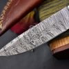RK-517 Custom Handmade Damascus Hunting Skinner Camping Knife Best Quality Knife Gift For Him Gift For Her USA Made Wood Handle  - Image 2