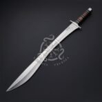 Sword — Hand-Forged D2 Steel, Olive Wood Handle, Sheath Included (RK-519) - Image 5