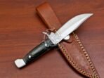 D2 Steel Skinner Knife — Hand-Forged, Pakka Wood Handle, Leather Sheath - Image 3