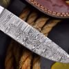 RK-517 Custom Handmade Damascus Hunting Skinner Camping Knife Best Quality Knife Gift For Him Gift For Her USA Made Wood Handle  - Image 3