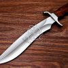 RK-567 Custom Handmade Damascus Hunting Bowie Knife Camping Knife Beautiful Wood Handle Knife Gift For Him Gift For Her USA Made - Image 4