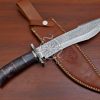 RK-550 Custom Handmade Damascus Hunting Camping Bowie Knife Best Quality Knife Gift For Him Gift For Her USA Made with Beautiful Camel Bone Handle - Image 5