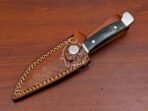 D2 Steel Skinner Knife — Hand-Forged, Pakka Wood Handle, Leather Sheath - Image 6