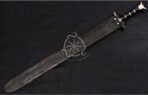 Dagger Sword — Hand-Forged Damascus, Olive Wood Handle, Sheath Included (RK-520) - view 5