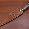 RK-553 Custom Handmade Damascus Hunting Bowie Camping knife Best Quality Knife Gift For Him With Beautiful Color Camel Bone Handle USA Made - Image 7