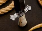 Damascus Dagger Knife — Hand-Forged, Bone Handle, Leather Sheath (RK-515) - Image 7