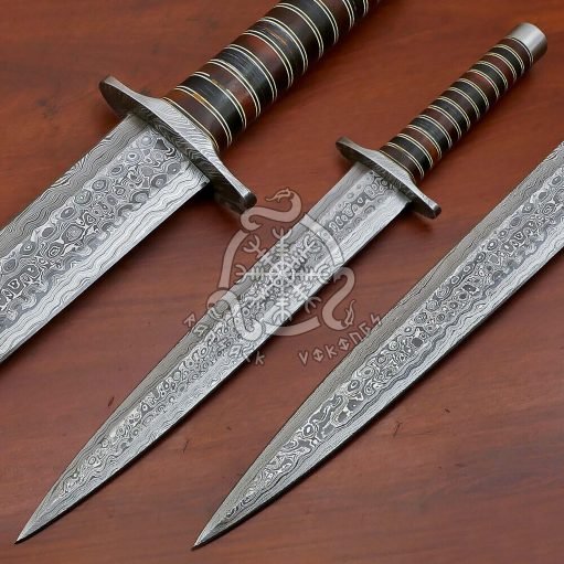 RK-549 Arkanesas Toothpick Handmade Hunting KNIFE Damascus Steel BLADE DAGGER Knife Gift For Him Gift For Her Usa Made