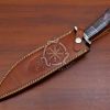 RK-550 Custom Handmade Damascus Hunting Camping Bowie Knife Best Quality Knife Gift For Him Gift For Her USA Made with Beautiful Camel Bone Handle - Image 8