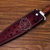 RK-567 Custom Handmade Damascus Hunting Bowie Knife Camping Knife Beautiful Wood Handle Knife Gift For Him Gift For Her USA Made - Image 9