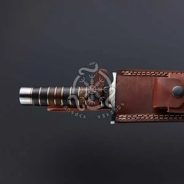 Sword — Hand-Forged D2 Steel, Olive Wood Handle, Sheath Included (RK-519) - view 2