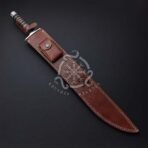 Sword — Hand-Forged D2 Steel, Olive Wood Handle, Sheath Included (RK-519) - Image 4