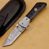 RK-563 personalized 7″ Long 3″Blade” Damascus Pocket Knife Handmade Damascus Pocket Folding Knife Hand Made World Class Knives USA Made - Image 2