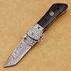 RK-563 personalized 7″ Long 3″Blade” Damascus Pocket Knife Handmade Damascus Pocket Folding Knife Hand Made World Class Knives USA Made - Image 3