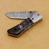 RK-563 personalized 7″ Long 3″Blade” Damascus Pocket Knife Handmade Damascus Pocket Folding Knife Hand Made World Class Knives USA Made - Image 6