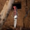 RK-559 Personalized Handmade Damascus Pocket Folding Knife 6.5", Camping Hiking Damascus Pocket Knife, Gift for Groomsmen, Gift for Men, USA - Image 4