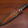 RK-565 Custom Handmade Damascus Dagger Hunting Camping Knife Damascus Steel Knife Gift For him Usa Made Best Sharp Knife - Image 5