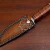RK-562 Custom Handmade Damascus Hunting Camping Knife Damascus Steel Knife Leather Handle Gift For Him USA Made Top Rated Knife - Image 8