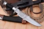 D2 Steel Camp Knife — Hand-Forged, Stag Horn Handle, Leather Sheath (RK-585) - Image 4
