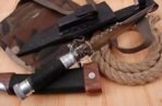 D2 Steel Camp Knife — Hand-Forged, Stag Horn Handle, Leather Sheath (RK-585) - Image 5