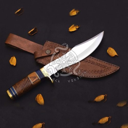 RK-571 Hand Forged D2 Steel Camping Knife Hunting Knife Steel Knife Wood Handle Gift For Him USA Made Top Rated Knife