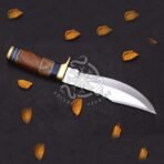 D2 Steel Camp Knife — Hand-Forged, Wood Handle, Leather Sheath (RK-571) - Image 5