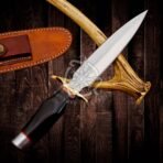 D2 Steel Bowie Knife — Hand-Forged, Micarta Handle, Leather Sheath (RK-578) - Image 6