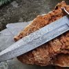 RK-591 Custom Handmade Damascus Hunting Bowie Knife Best For Hunter Gift For Him USA Made - Image 2