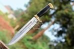D2 Steel Bowie Knife — Hand-Forged, Micarta Handle, Leather Sheath