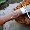 RK-591 Custom Handmade Damascus Hunting Bowie Knife Best For Hunter Gift For Him USA Made - Image 4