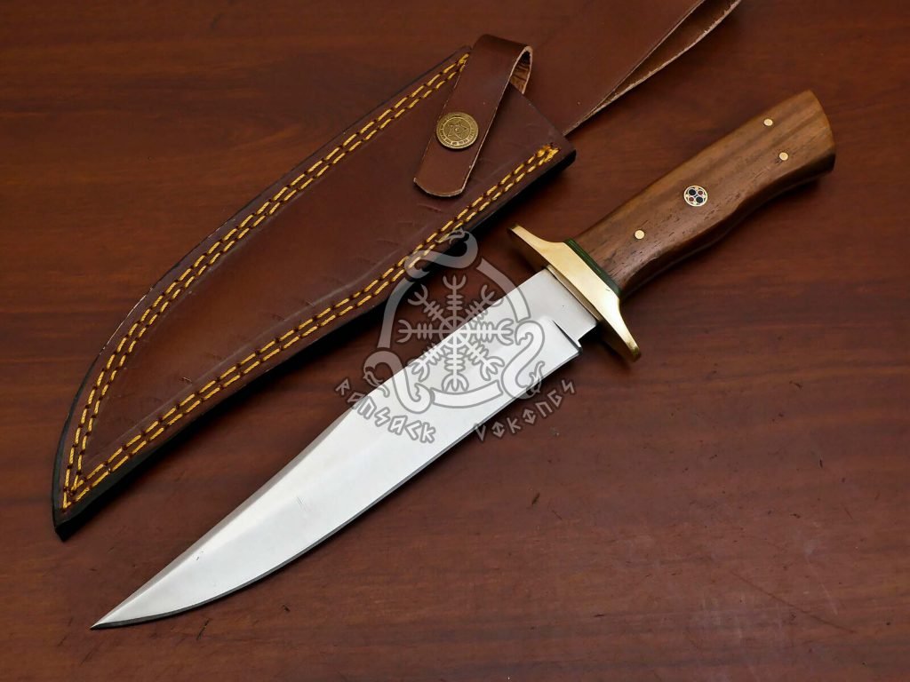D2 Steel Camp Knife — Hand-Forged, Stag Horn Handle, Leather Sheath (RK-580)