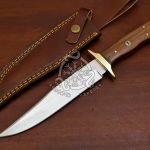 D2 Steel Camp Knife — Hand-Forged, Stag Horn Handle, Leather Sheath (RK-580)