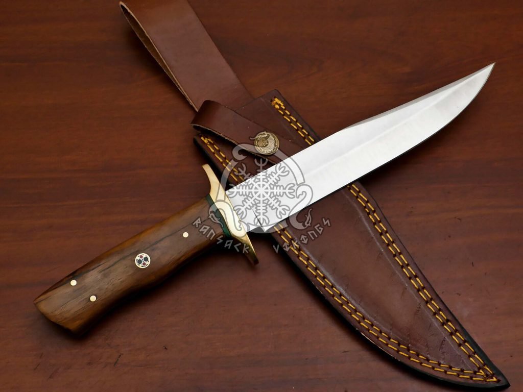 D2 Steel Camp Knife — Hand-Forged, Stag Horn Handle, Leather Sheath (RK-580) - view 2