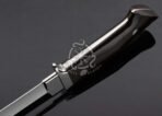 D2 Steel Skinner Knife — Hand-Forged, Stag Horn Handle, Leather Sheath - Image 5