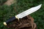 D2 Steel Bowie Knife — Hand-Forged, Micarta Handle, Leather Sheath - Image 4