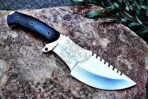 D2 Steel Tracker Knife — Hand-Forged, 12" Overall, Micarta Handle, Leather Sheath - Image 5