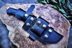 D2 Steel Tracker Knife — Hand-Forged, 12" Overall, Micarta Handle, Leather Sheath - Image 6