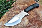 D2 Steel Tracker Knife — Hand-Forged, 12" Overall, Micarta Handle, Leather Sheath - Image 2