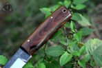 Stainless Steel Camp Knife — Hand-Forged, Stag Horn Handle, Leather Sheath - Image 4