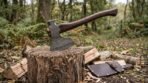 Bloodoak Hand Forged Damascus Viking Axe | 22 Inch | Rosewood Handle with Leather Blade Cover and Gift Box | Norse Battle Axe Collector Gift | RK-633 - Image 2